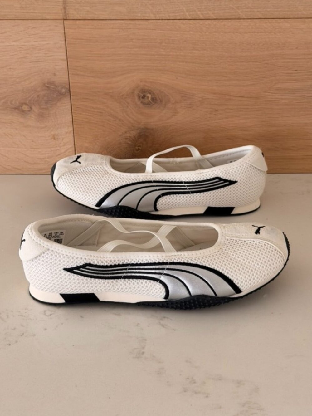 PUMA H-Street Ballet Warm White Silver Women’s Size 8